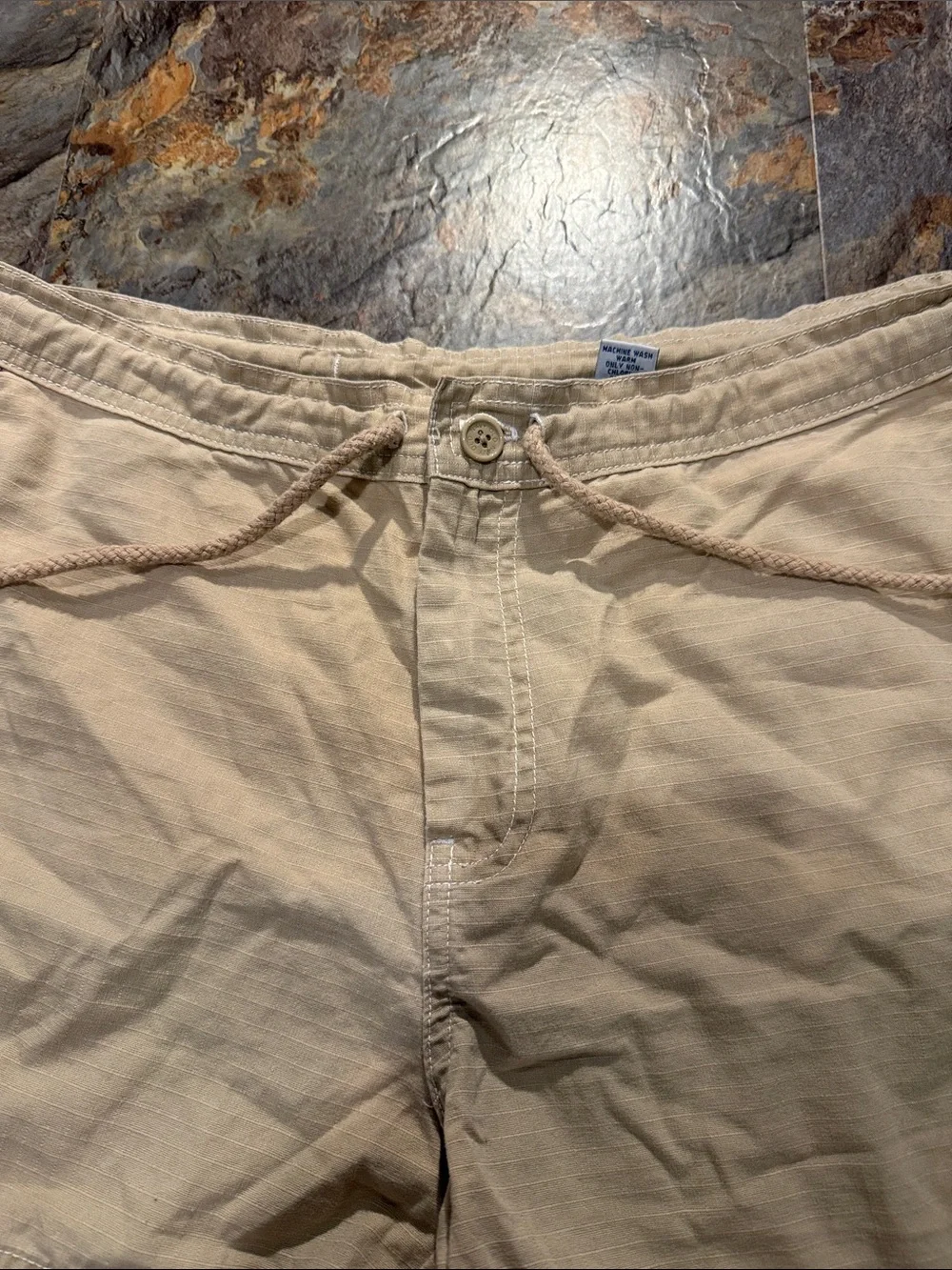 Casual Beige Drawstring Women’s Shorts size small